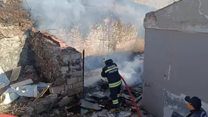 Erzurum'daki kömürlük yangını korkuttu