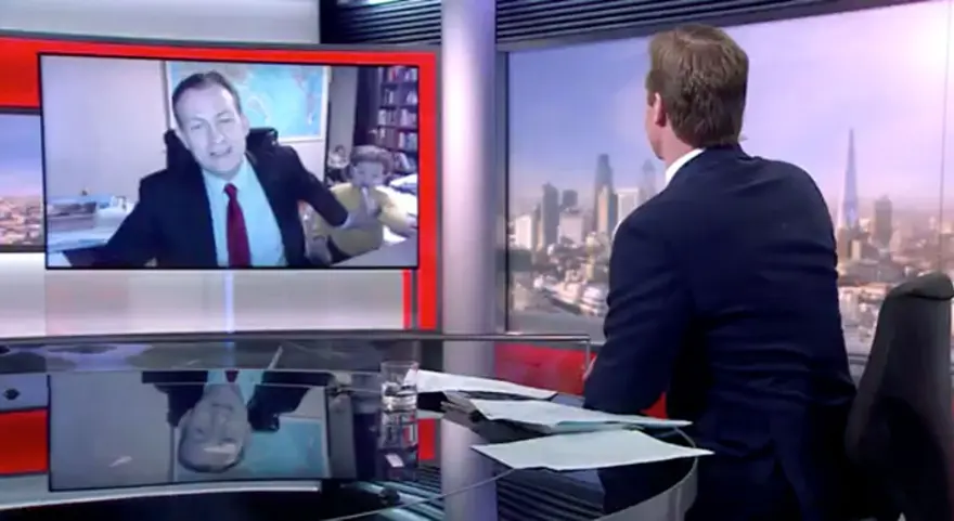 ‘BBC babası’ profesör yeniden canlı yayına çıktı 2
