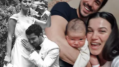 Pınar Deniz'den oğlu Fikret Hakan ile yeni poz