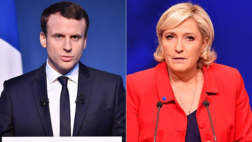 Fransa'da Macron ve Le Pen 2.tura kaldı