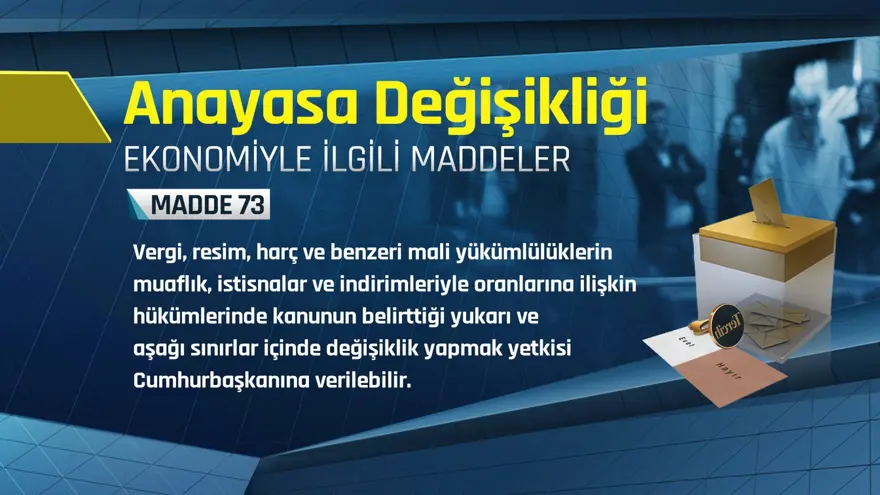Referandumda ekonomiyle ilgili maddeler 1