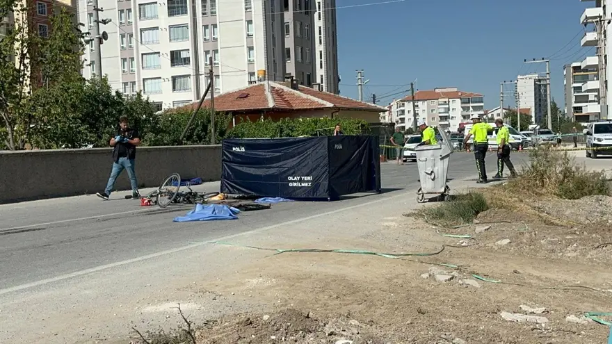 Konya’da betonmikserinin çarptığı bisikletli öldü 3