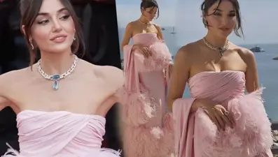 Hande Erçel Cannes kırmızı halısında