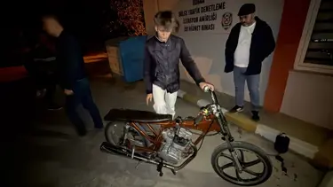 Bisikletini motosiklete çevirdi! Ceza yağdı