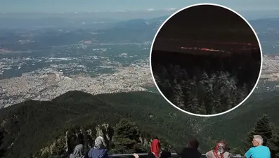 Sıcaktan bunalanlarUludağ’a koştu: İstanbul’u görmeye çalıştılar