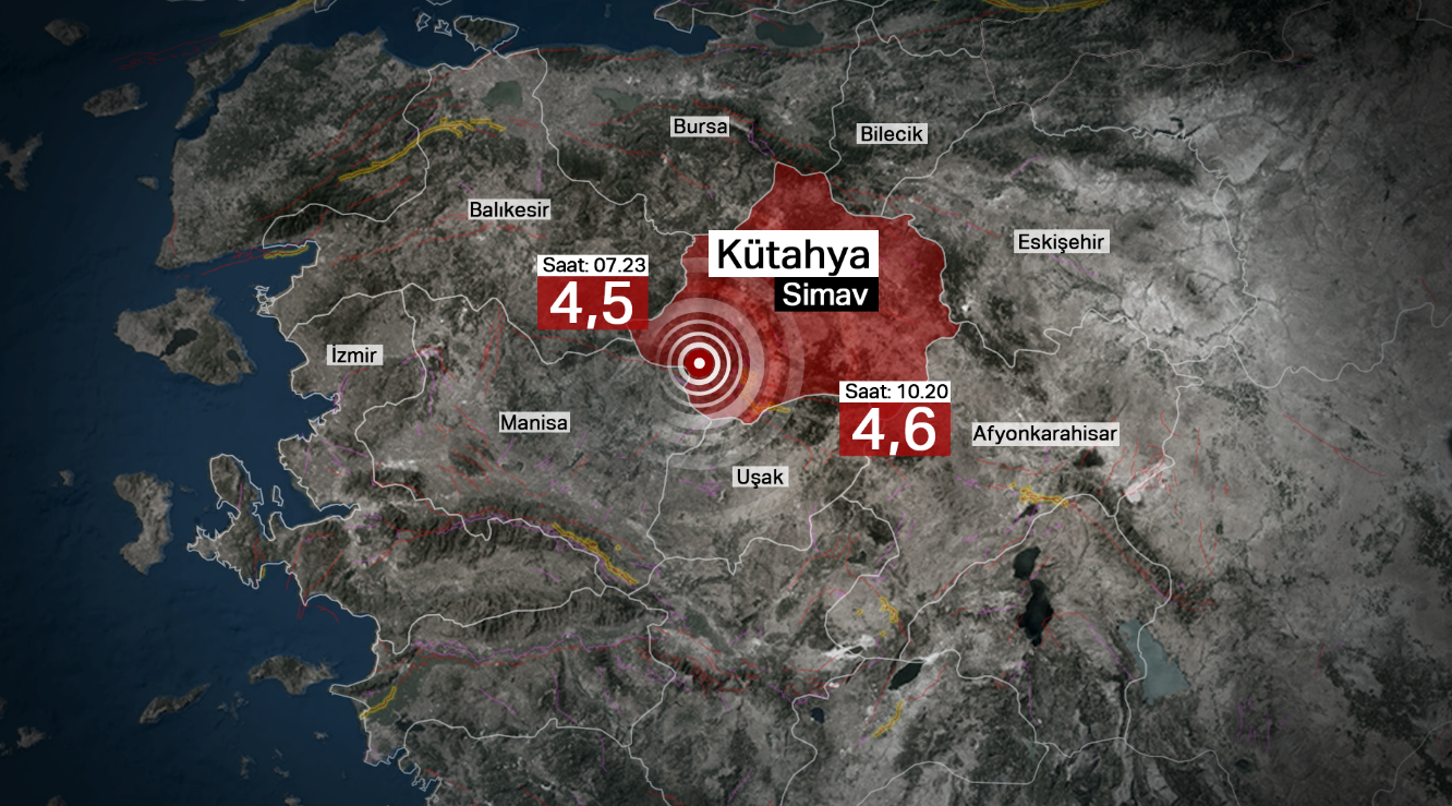 Kütahya'da art arda depremler: İki ilçede okullar bugün tatil