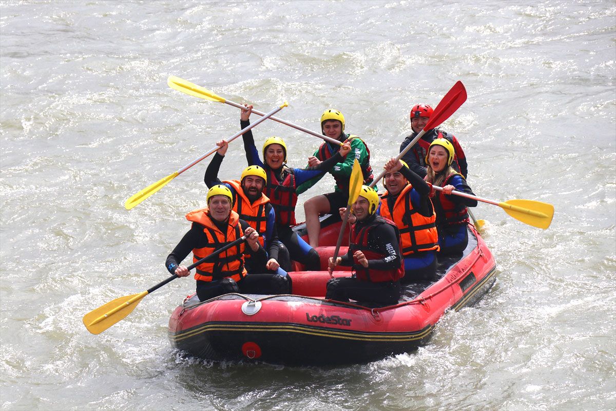 Melen Çayı'nda rafting sezonu açıldı