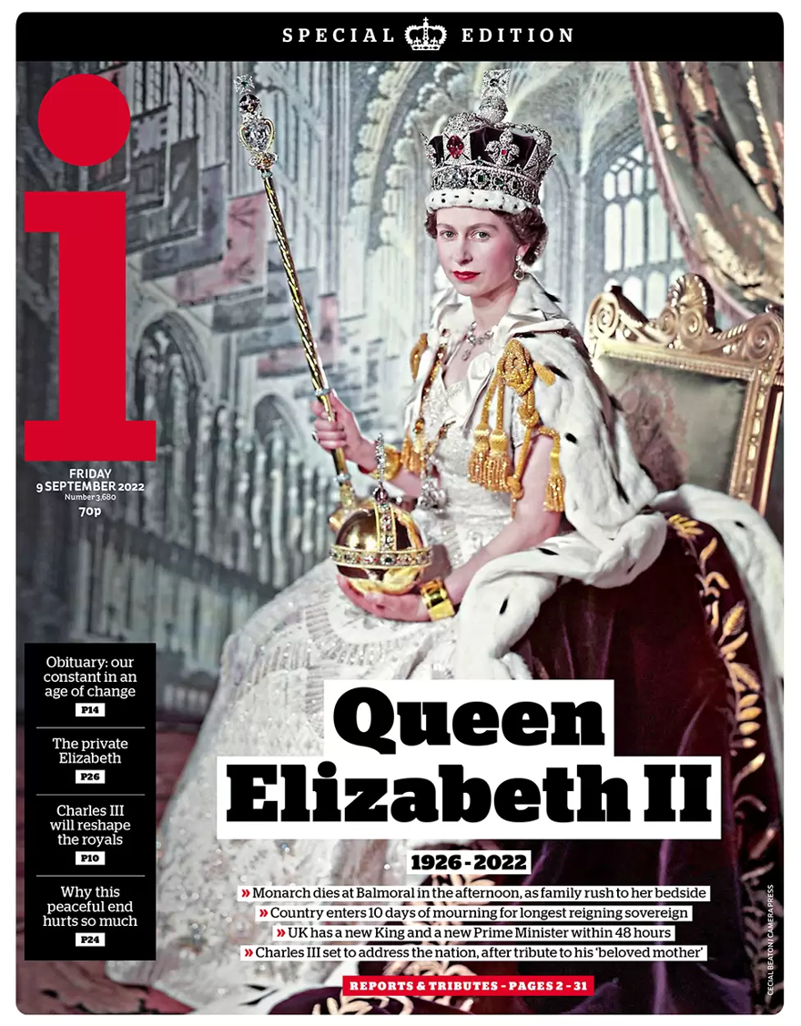 Kraliçe II. Elizabeth'in ölümü dünya basınında: Kader sevgi için ödediğimiz bedeldir 6 Kraliçe II. Elizabeth'in ölümü dünya basınında: Kader sevgi için ödediğimiz bedeldir 6