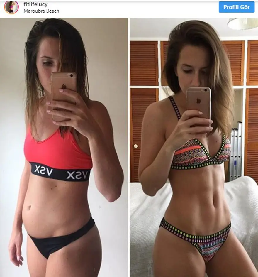 Zayıflamak isteyenlere ilham olabilecek öncesi ve sonrası fotoğraflar 7