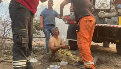 "Yanıyorum, su verin" diye feryat eden orman işçisi yoğun bakımda