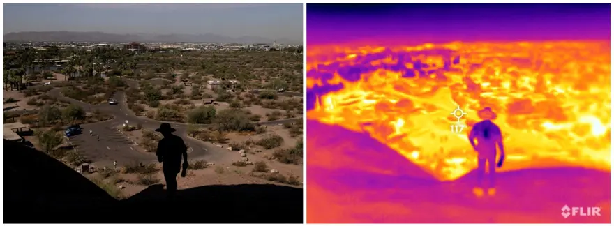 ABD'deki cehennem sıcağı termal kamerada: İnsan beyni buna dayanamaz 13