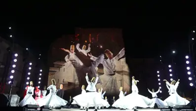 Kolezyum'un önünde Mevlevi Sema Töreni yapıldı