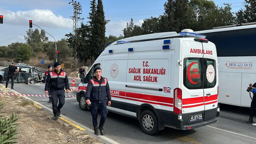 Muğla'da feci kaza: 1 ölü, 3 yaralı 1