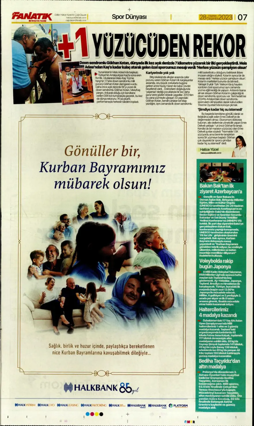 Günün spor manşetleri (28 Haziran 2023) 7