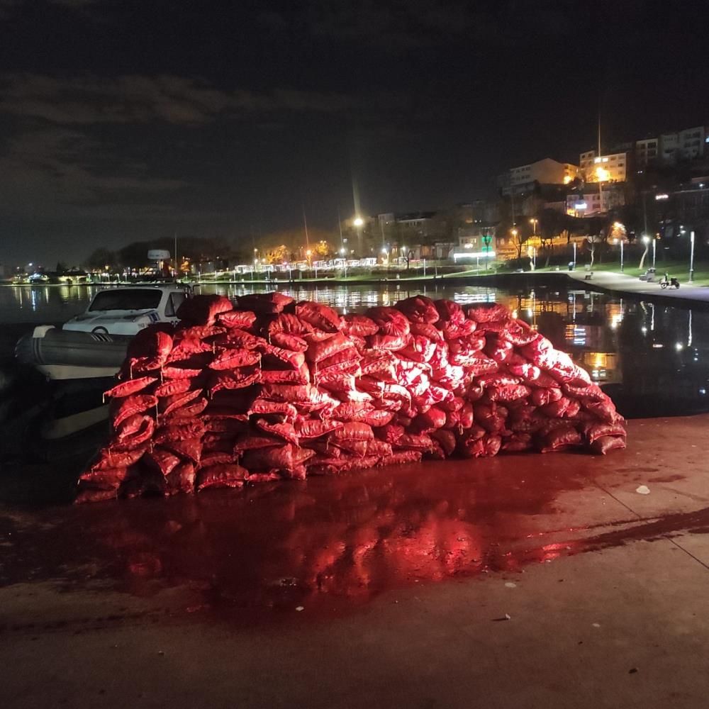 İstanbul'da 3 ton kaçak midye ele geçirildi