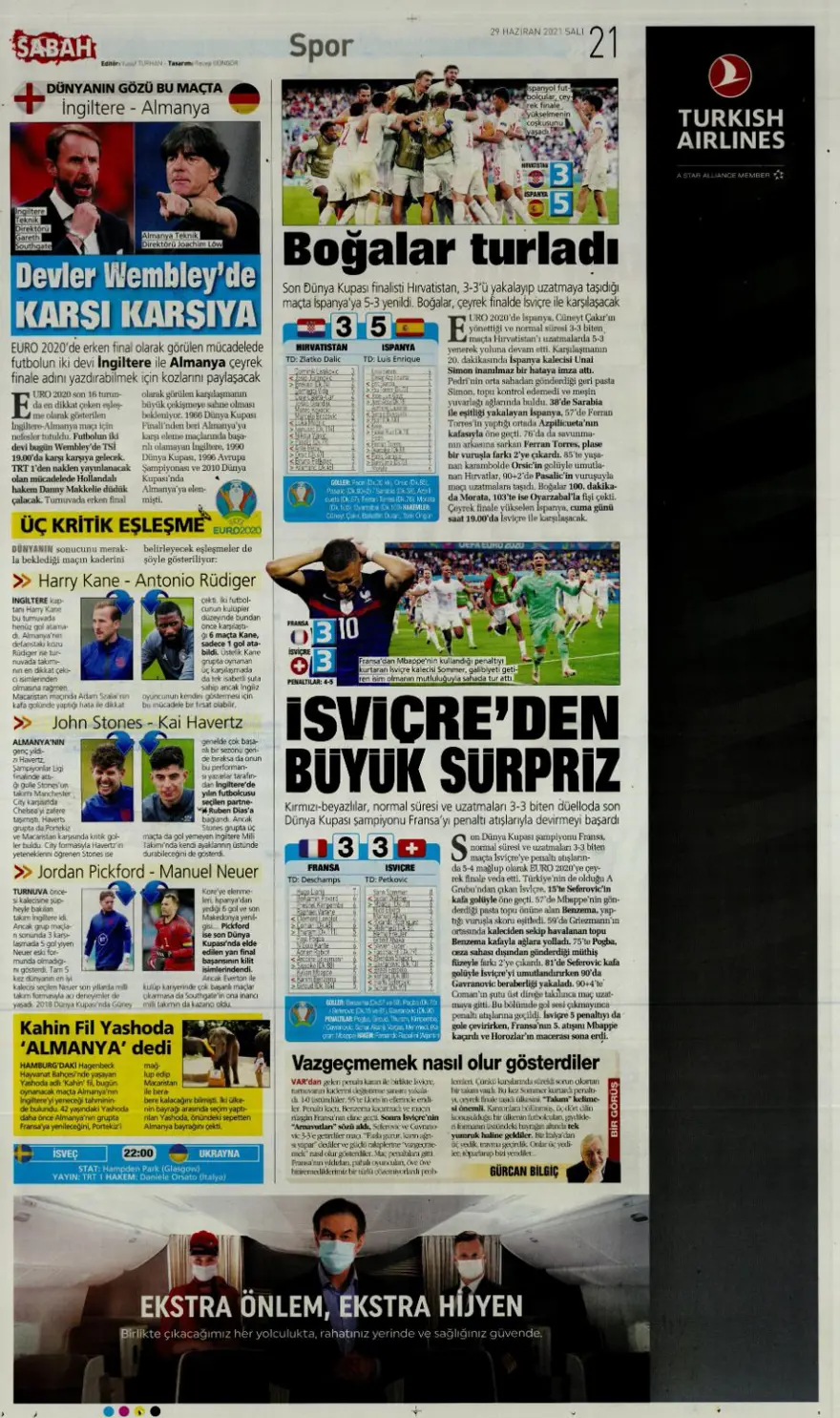 Günün spor manşetleri (29 Haziran 2021) 5