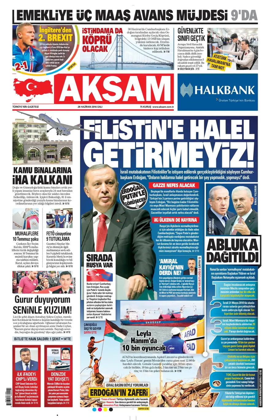 Gazete manşetleri (28.06.2016) 3