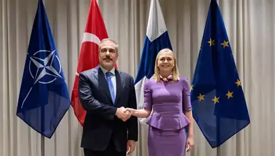 Bakan Fidan, Finlandiya Parlamentosunda hitapta bulundu