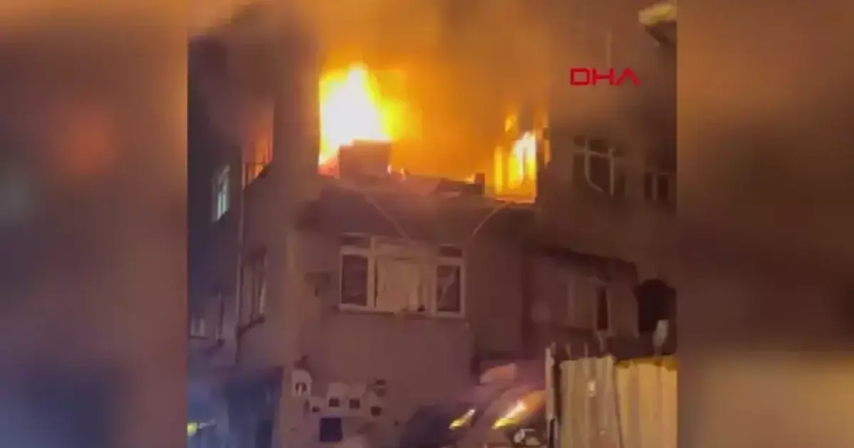 Kağıthane’de 6 katlı binada patlama