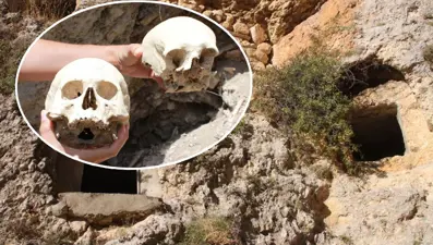 Definecilerin tahrip ettiği alandan insan kemikleri çıktı