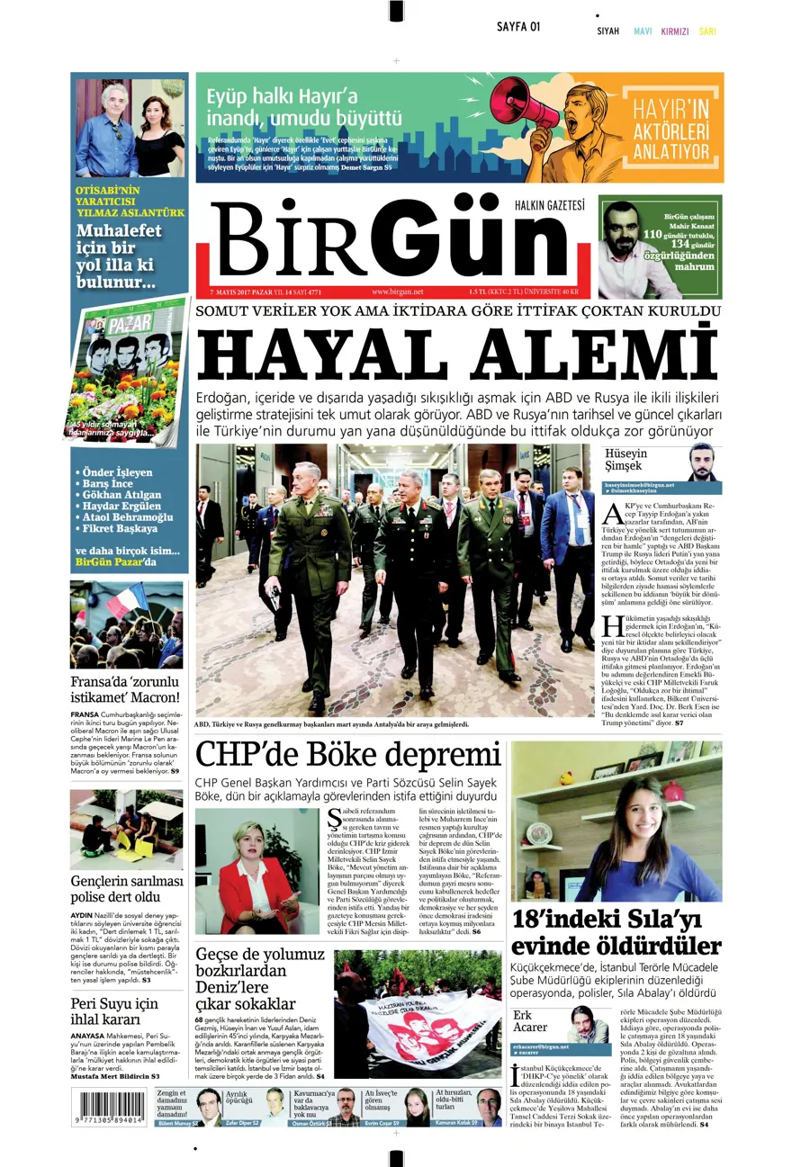 Günün gazete manşetleri - 07.05.2017 4