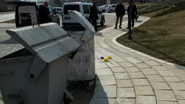 Elazığ'da çöp konteynerinde el bombası bulundu