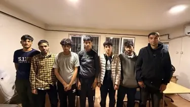 Amasya'da ormanda 8 düzensiz göçmen yakalandı