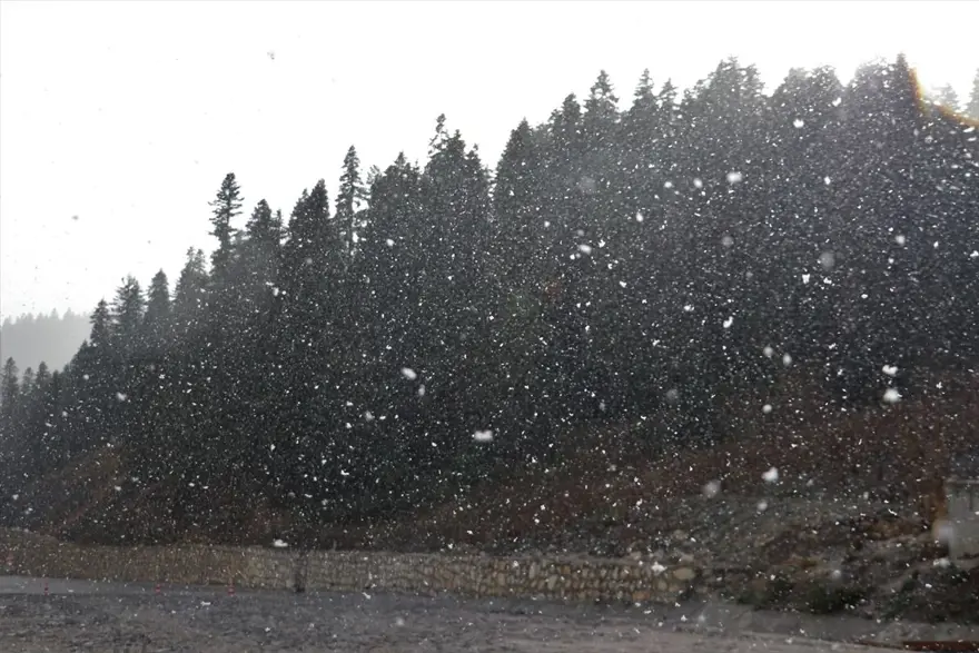 'Anadolu'nun yüce dağı' Ilgaz'a mevsimin ilk karı yağdı 6