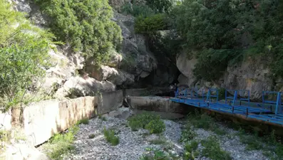 Sarıseki Kanyonu'nda korkutan görüntü: Şelale ve dere yok oldu