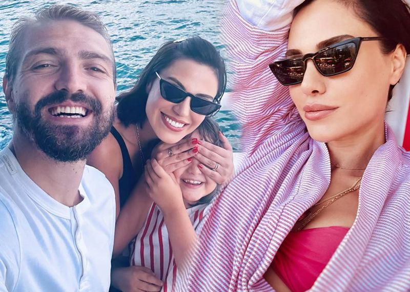 Şükran Ovalı ailesiyle tatilde: Caner Erkin kayıtsız kalamadı