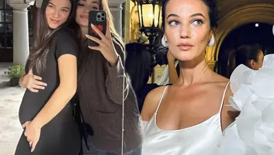 Pınar Deniz'den yeni hamilelik pozu geldi: "Hamilelik kıyafetlerine geçiş yaptım"