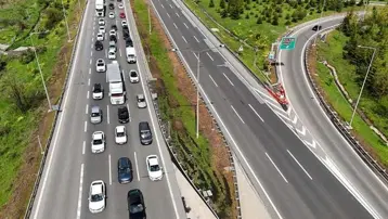 Bayram trafiği şimdiden başladı: Bolu Dağı geçişinde yoğunluk oluştu