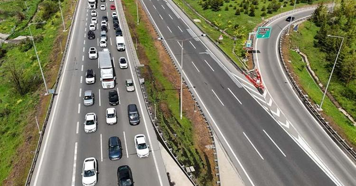 Bayram trafiği şimdiden başladı: Bolu Dağı geçişinde yoğunluk oluştu
