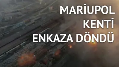 Rus kuşatmasındaki kentte tesislerin vurulma anı paylaşıldı