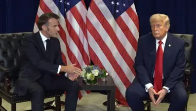 Trump-Macron görüşmesinde "Filistin" atışması
