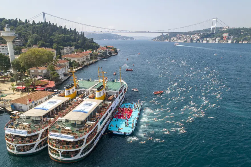 Boğaz'da yüzme yarışması 1