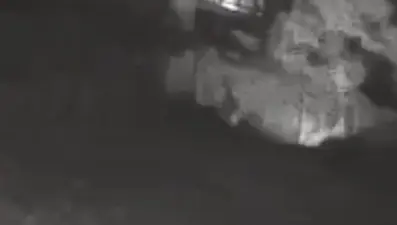 Bozcaada'da otluk alanı ateşe veren şüpheli güvenlik kamerasında