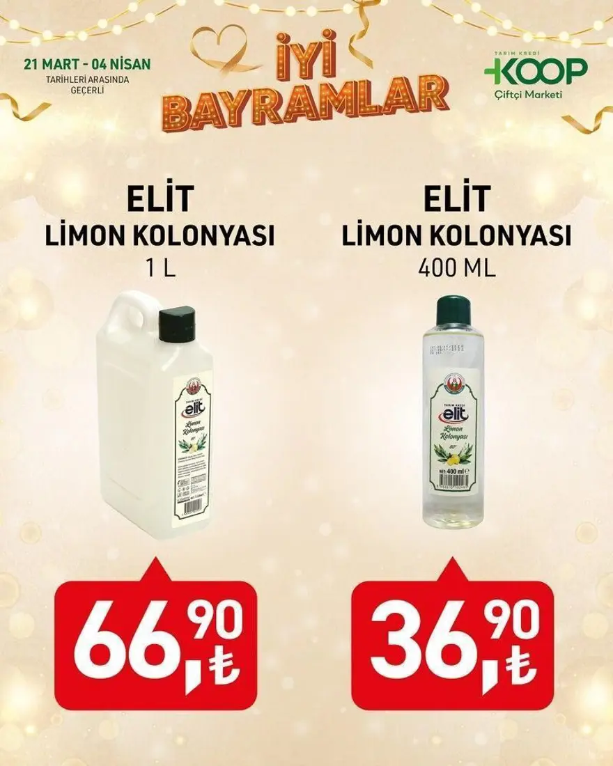 Tarım Kredi Kooperatif Market 25 Mart-4 Nisan indirimli ürünler listesi: Kahve, bayram şekeri, çikolata, kolonya, kağıt havlu ve temizlik ürünleri bugün satışta 7