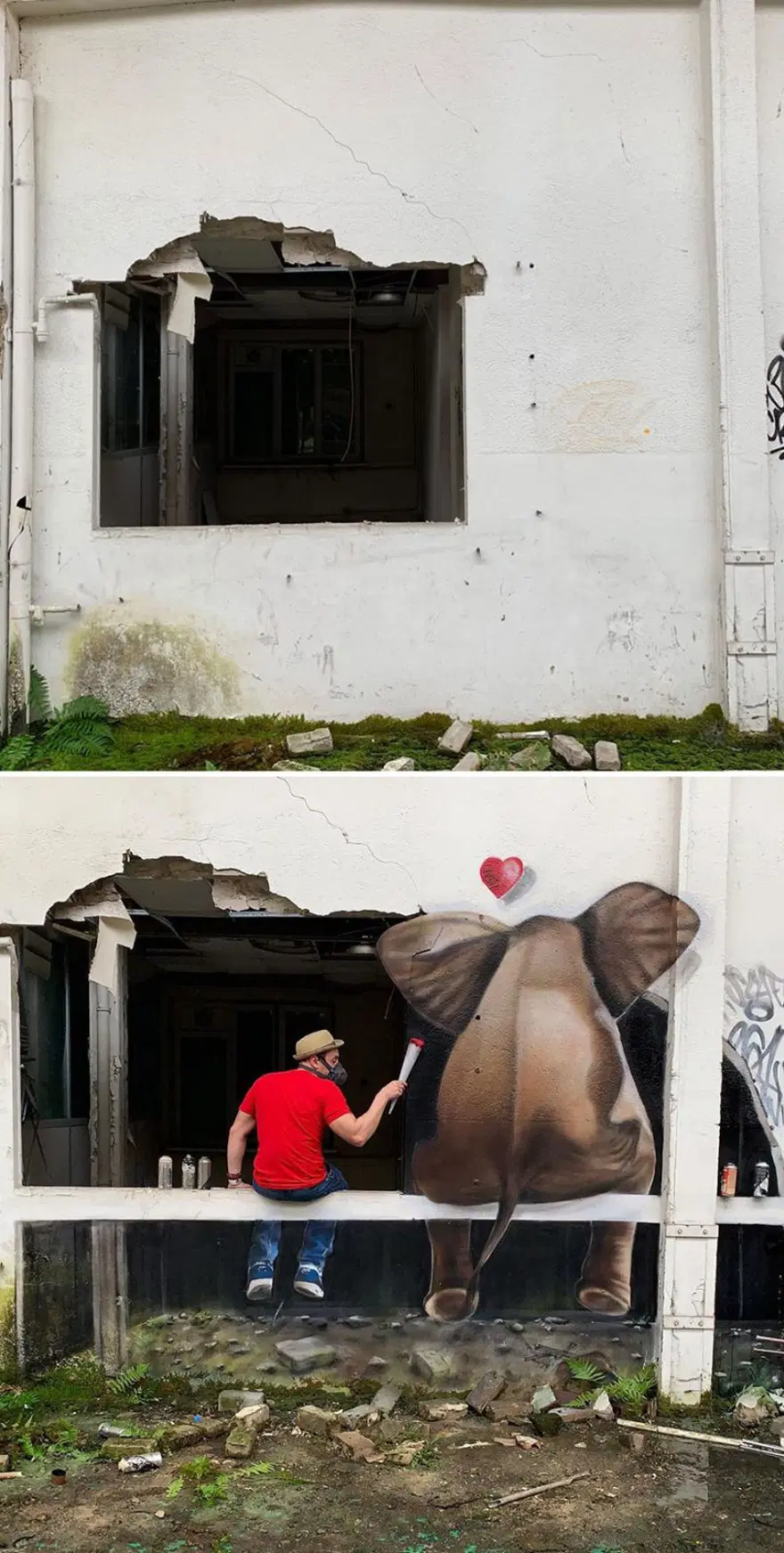 Fransız sokak sanatçısından 3 boyutlu grafitiler 12
