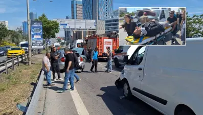 Maltepe’de zincirleme kaza: 5 araç çarpıştı, 2 yaralı