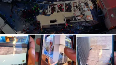 Gebze'de yıkılan binanın dün çekilen fotoğrafları ortaya çıktı