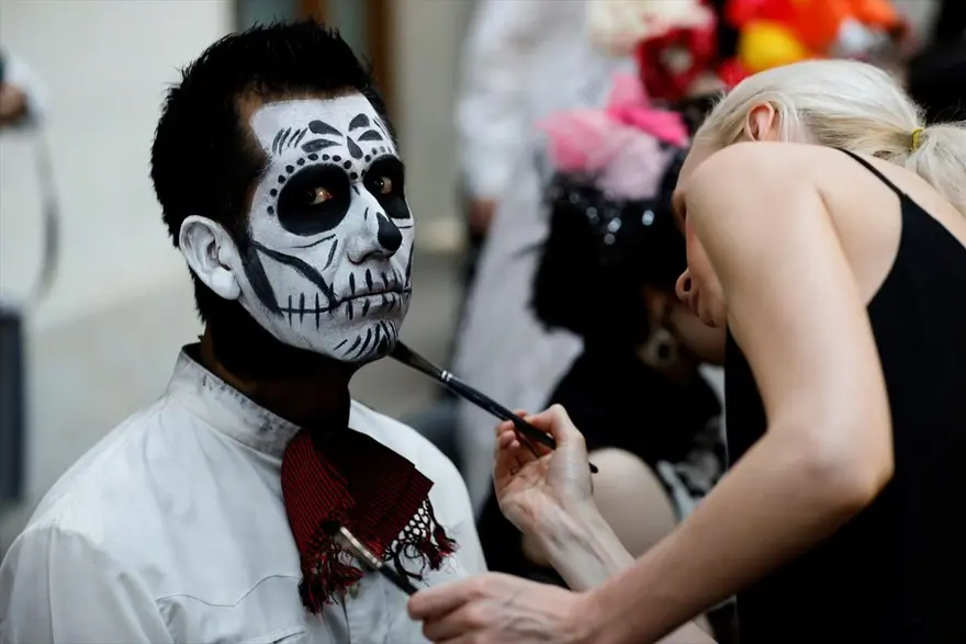 meksika festivalleri, ölüler günü festivali, dünya kupası 2018, moskova ölüler günü 12