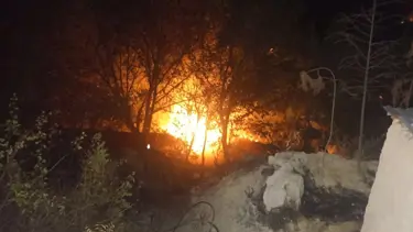 Malatya'da bahçe yangını