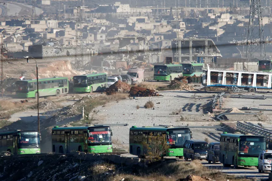 Halep'ten şimdiye kadar 12 bin sivil tahliye edildi 1