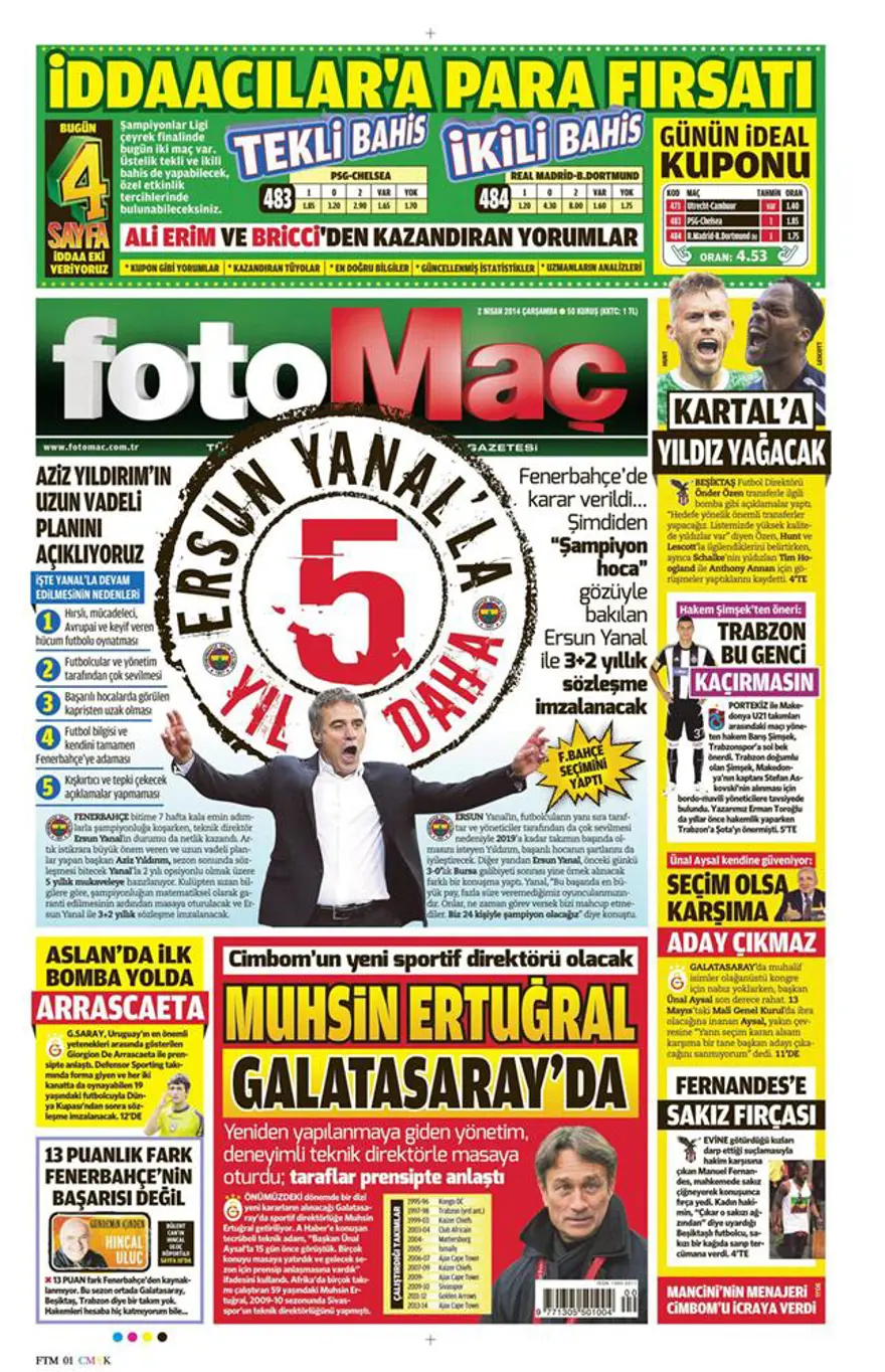 Günün gazete manşetleri - 2 Nisan 2014 21 Günün gazete manşetleri - 2 Nisan 2014 21