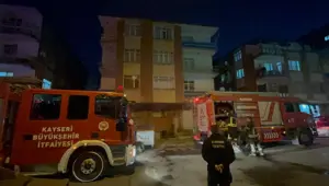 Kayseri'de yangın paniği: 4 çocuk dumandan etkilendi