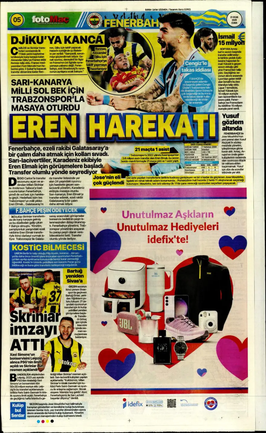 "İki play-off, bir off" (31 Ocak 2025 spor manşetleri) 4 "İki play-off, bir off" (31 Ocak 2025 spor manşetleri) 4