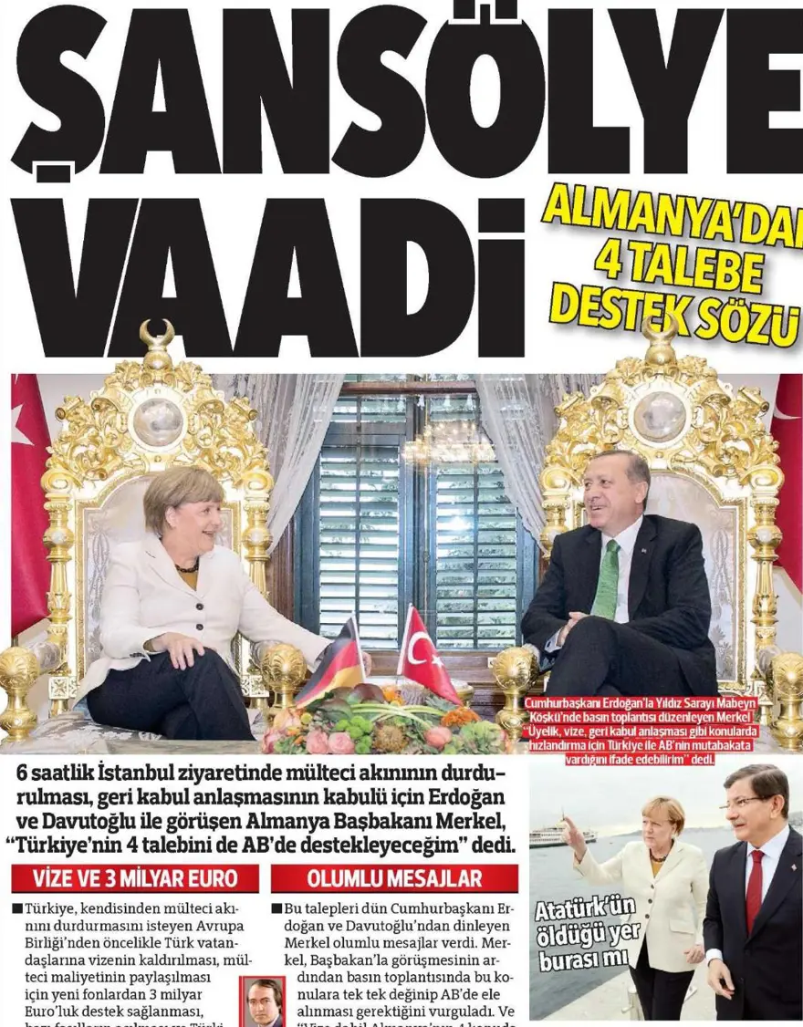Günün gazete manşetleri - 19 Ekim 2015 