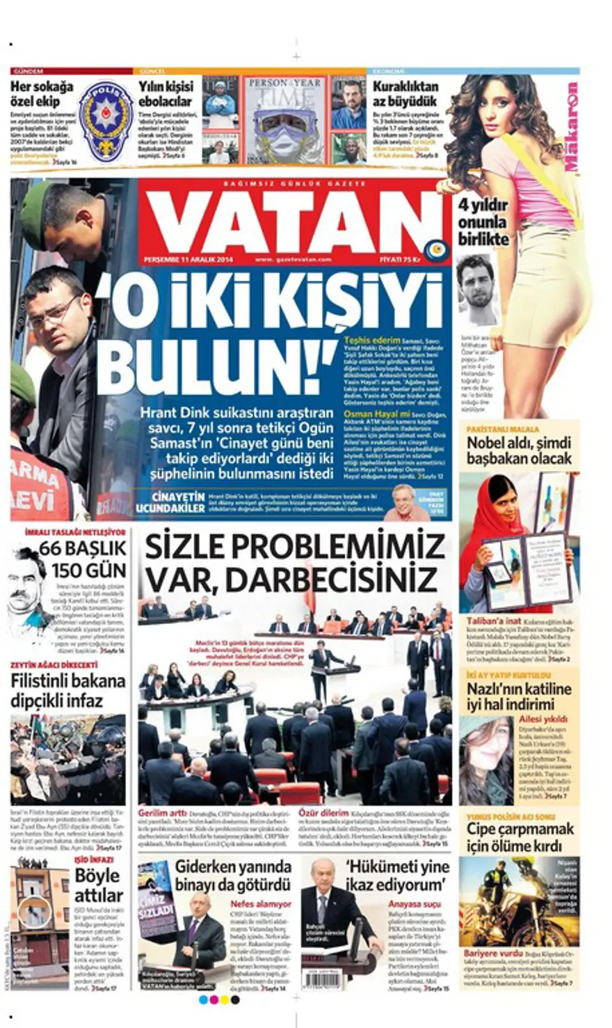 Günün gazete manşetleri 15