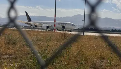 Asılsız bomba ihbarı nedeniyle Erzurum'a zorunlu iniş yapan uçak, Hindistan'a gitti